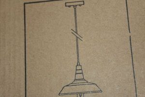 lot 111 image: LNC Hanging Light Fixture In Brown