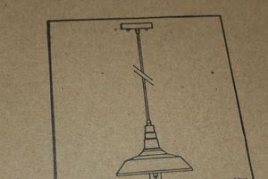 lot 112 image: LNC Hanging Light Fixture In Brown