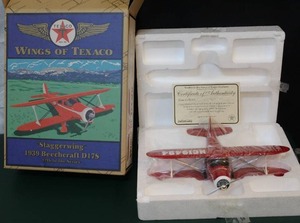 lot 12 image: wings of Texaco  Staggerwing 1939 Beechcraft D17S 12th in the series