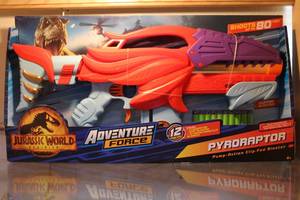 lot 30 image: Adventure force Jurassic world nerf gun