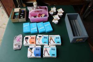 lot 52 image: leggs pantyhose unopened, Queen v bars, thread and more see all pic.