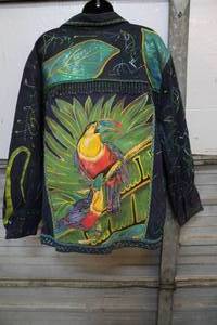 lot 82 image: 2X Art denim jacket