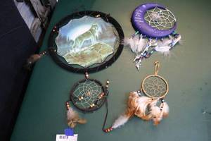lot 85 image: Dream catchers the blue one lights up needs batteries