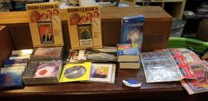 lot 91 image: Mix media lot vintage tapes and more sea pictures