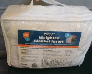 lot 197 image: 12 pound weighted blanket insert