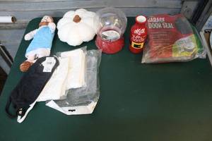 lot 246 image: Mixed lot plushie glass globe for making your own garage door seal and more see pictures