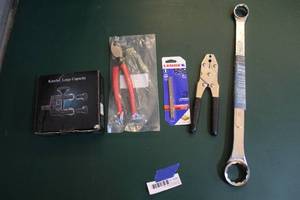 lot 250 image: Lot of tools hitch ball wrench and more see pictures