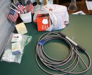 lot 252 image: wireless doorbell  Instant mailbox notifications and alarms  plumbing snake and more see pic.