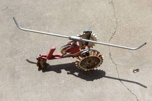 lot 279 image: cast iron tractor traveling sprinkler