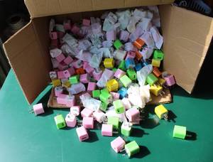 lot 299 image: box full of USB plug wall adaptors