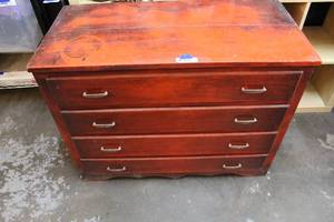 lot 308 image: wood dresser