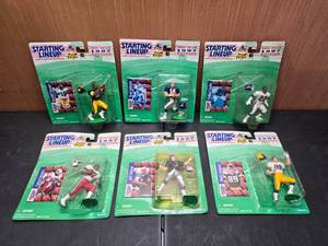 lot 42 image: Lot of 6 1997 NFL Starting Lineups