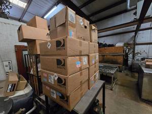 lot 146 image: Large Lot of DirecTV Receivers  Includes 12 Receivers, Box of 48 Remotes & More