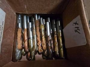 lot 162 image: Lot of 25 58 Drill Bits Still w Protective Coating On Them