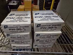 lot 168 image: Lot of 8 Boxes of Paslode PW-30-38 Staples.  10,000 Per Box