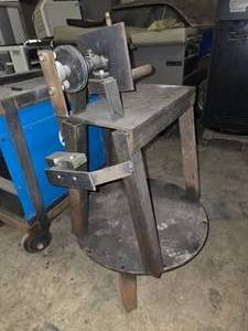 lot 181 image: Shop Made Wire Spooling Machine, Belt Driven