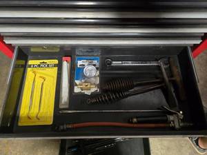 lot 197 image: Lot of Misc Tools.  Includes Everything Pictured on Shelf