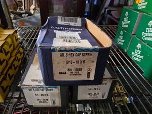 lot 211 image: 3 Boxes Full of Rockford Hex Cap Screws