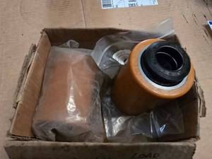 lot 234 image: Lot of 2 Durarun Poly Electric Pallet Jack Load Wheels