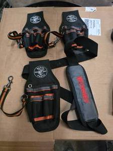 lot 237 image: Lot of 3 Klein Tool 5240 Tool Belt Screwdriver Pouch