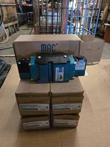 lot 241 image: Lot of 5 MAC 6521B -000-PM-511DA Solenoid Valves