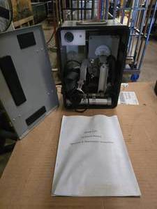 lot 256 image: SO COOL Vintage Homeland Defense Equipment Program Radiation Measuring Device w Headset, Case & More
