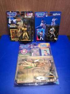 lot 332 image: Lot of 3 Starting Lineup Alex Rodrigues MLB Figures On Card.  Includes Classic Doubles Minors To The Majors Double Figure Set.