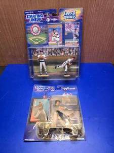 lot 341 image: Lot of 2 Starting Lineup MLB Figures On Case