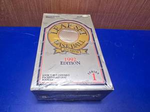 lot 358 image: Sealed 1992 Leaf Series 1 Card Box.  Includes 36 Packs of Selaed Cards.  15 Cards Per Pack.