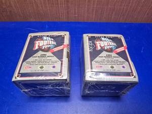 lot 369 image: 2 Boxes of Sealed 1991 Upper Deck NFL High Number Series Card Sets