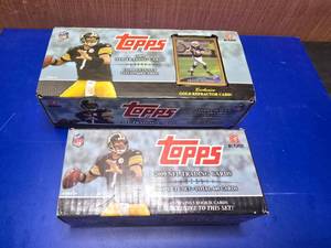 lot 370 image: 2 Boxes of Topps 2009 NFL Cards.  Open Boxes.  Unknown if complete.