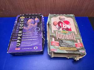 lot 374 image: Box of 1993 Upper Deck NFL Cards & Box of 1992 Upper Deck NFL Cards