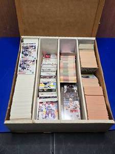 lot 389 image: Large Box of NHL Cards.  Includes 1991-1992 Upper Deck, 1997 Pinnacle, 1991-1992 Parkhurst & 1990-1991 Pro Set