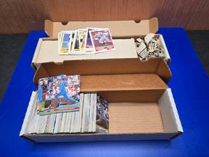 lot 405 image: 2 Boxes of Baseball Cards.  Includes 1992 Fleer Ultra & 1990 Fleer