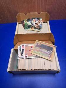 lot 409 image: 2 Boxes of Baseball Cards.  Includes 1994 Upper Deck Collectors Choice & 1991 Topps Stadium Club