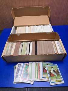 lot 421 image: 2 Boxes of Misc Sports Cards.  Includes a Mix of Baseball, Football & Basketball