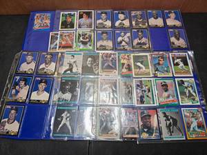 lot 434 image: 8 Binder Sleeves of Baseball Cards.  Includes Everything Pictured.