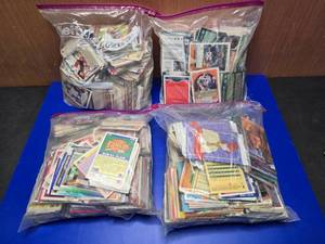 lot 439 image: 4 Bags of Misc Sports Cards and TCG Cards