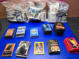 lot 440 image: Large Lot of Misc Sports Cards & TCG Cards.  Includes 3 Bags Plus Extras In Picture.