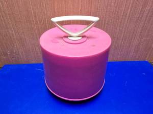 lot 444 image: Vintage Pink Disc-Go-Case Full of 45 RPM Vinyl Records.  See Pics For Titles