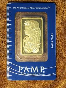 lot 2 image: PAMP SUISSE 1 OUNCE FINE GOLD 999.9