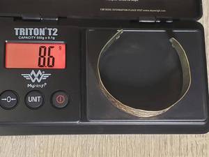 lot 4 image: VINTAGE BRACELET STAMPED 18k  (Weighs 8.6 Grams)