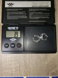 lot 20 image: EAR RINGS STAMPED TH SU 925 (WEIGHS 3.9 GRAMS)