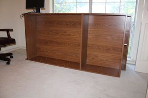 lot 120 image: Bookshelf - shelves are wrapped up separately