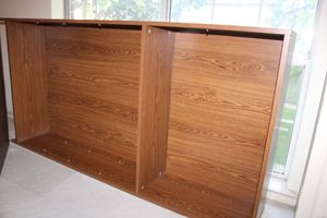 lot 121 image: Bookshelf - shelves are wrapped up separately
