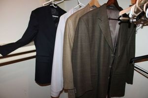 lot 32 image: Mens sport jackets and black dress jacket