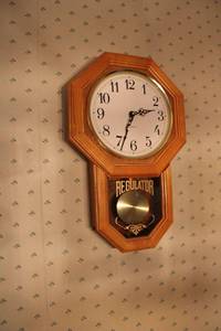 lot 84 image: Pendulum wall clock