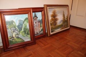 lot 107 image: Wall art framed paintings