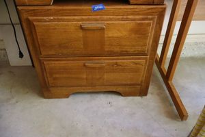 lot 140 image: 2 Drawer side table by Lea the bedroom people