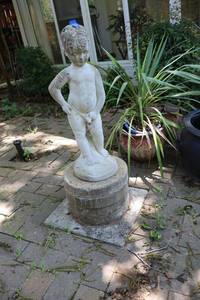 lot 157 image: Garden statue - boy peeing
